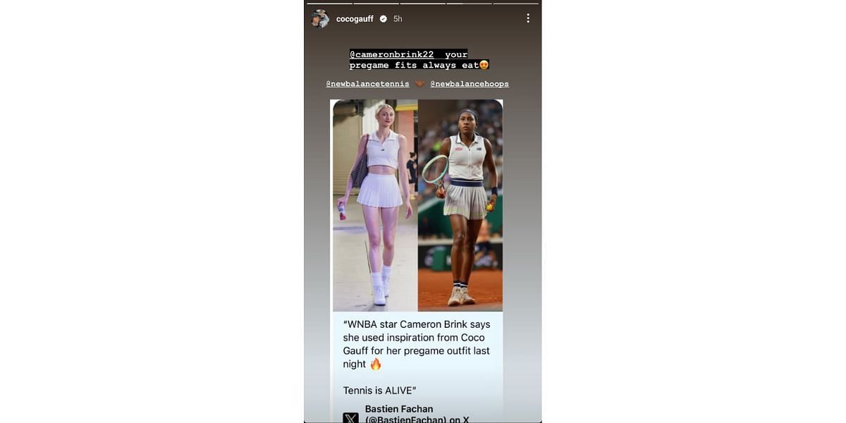 Source- Coco Gauff&#039;s Instagram handle