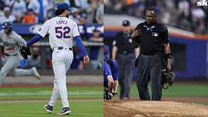 WATCH- Mets ace Jorge Lopez gets ejected after heated exchange with third-base umpire