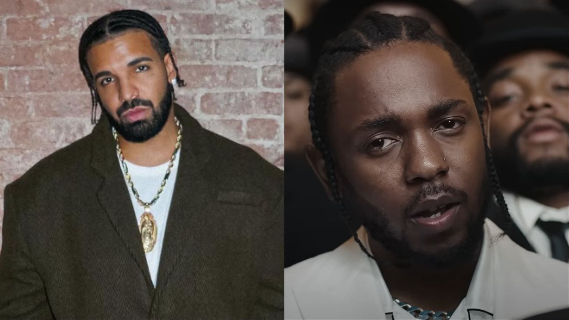 Viral Kendrick Lamar and Drake video call clip debunked (Image via champagnepapi/Instagram and Kendrick Lamar/YouTube)