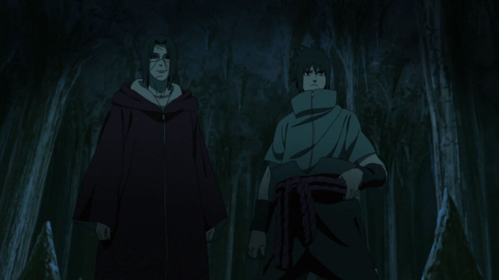 Itachi and Sasuke reunite (Image via Studio Pierrot)