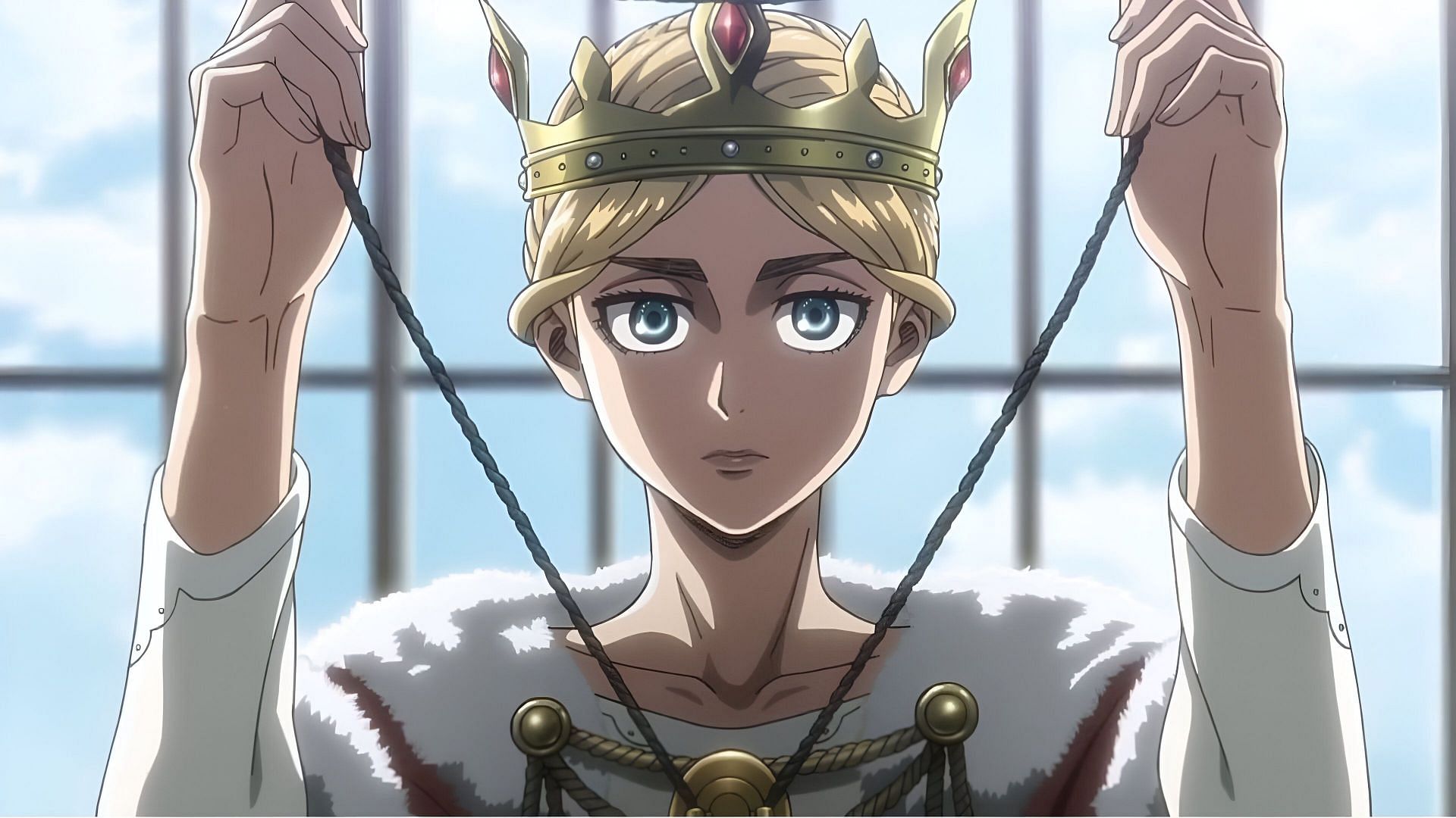 Historia Reiss as seen in the anime (Image via Wit Studio)