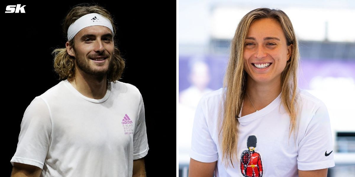 Stefanos Tsitsipas (L) and Paula Badosa (R)