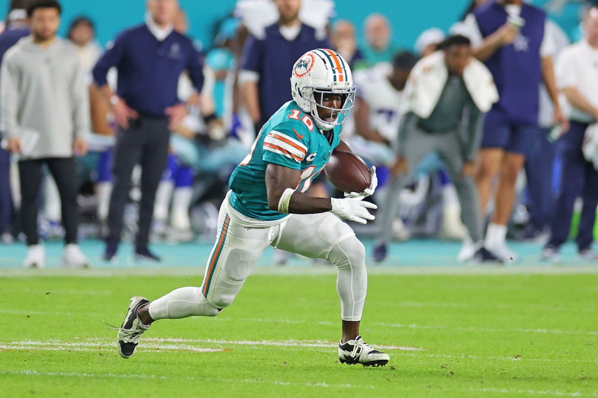 Tyreek Hill during Dallas Cowboys v Miami Dolphins