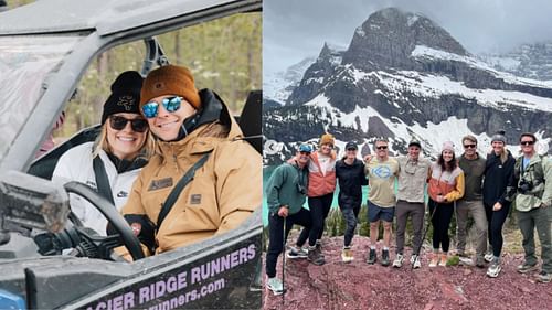 Brock Purdy and his wife Jenna enjoyed time with friends at Glacier National Park (Instagram: @jennapurdyy)