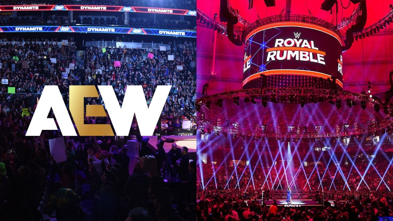 Images taken from AEW and WWE