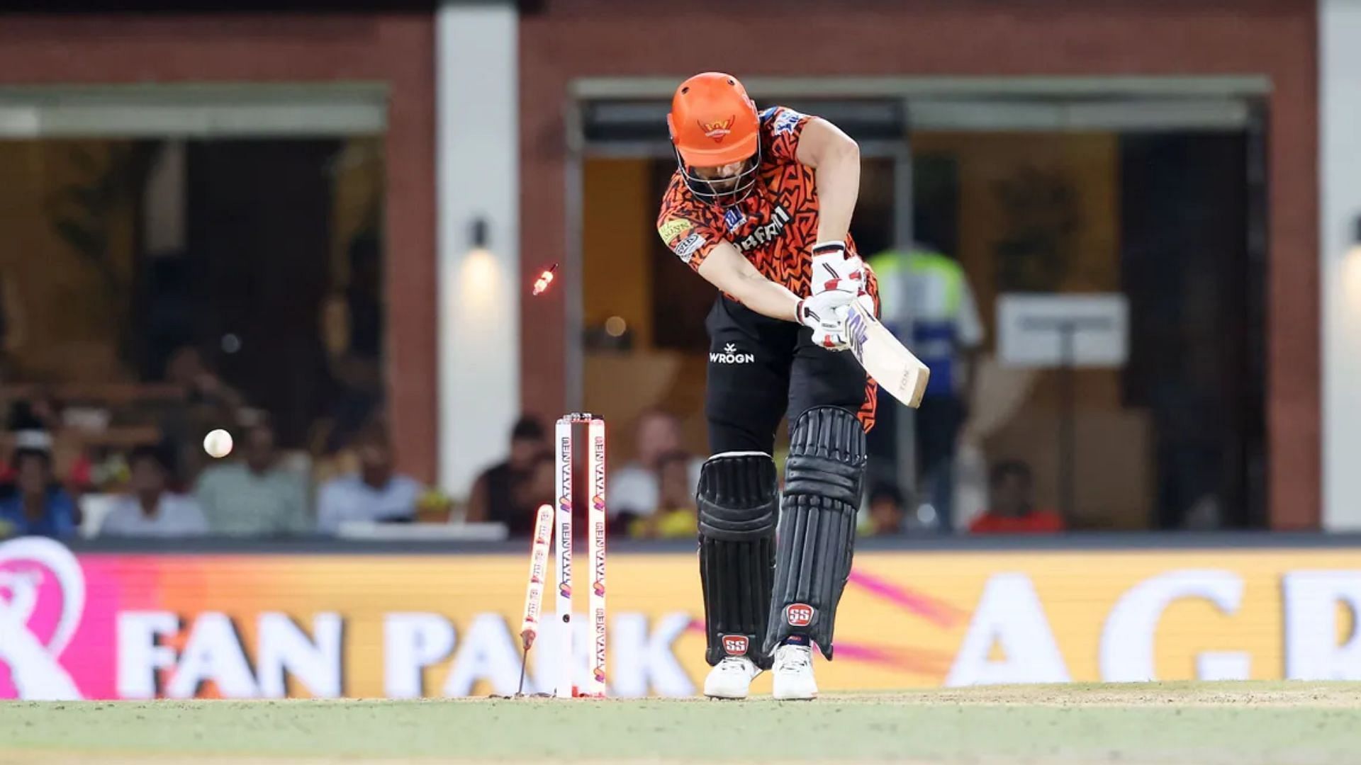 Abdul Samad cleaned up for a golden duck during IPL 2024 Qualfiier 2 (P.C.:iplt20.com)