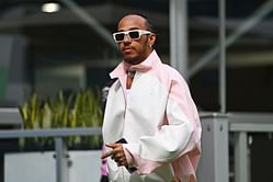 $300,000,000 F1 star Lewis Hamilton styles his Miami GP outfit with $1,195 pearls necklaces and more