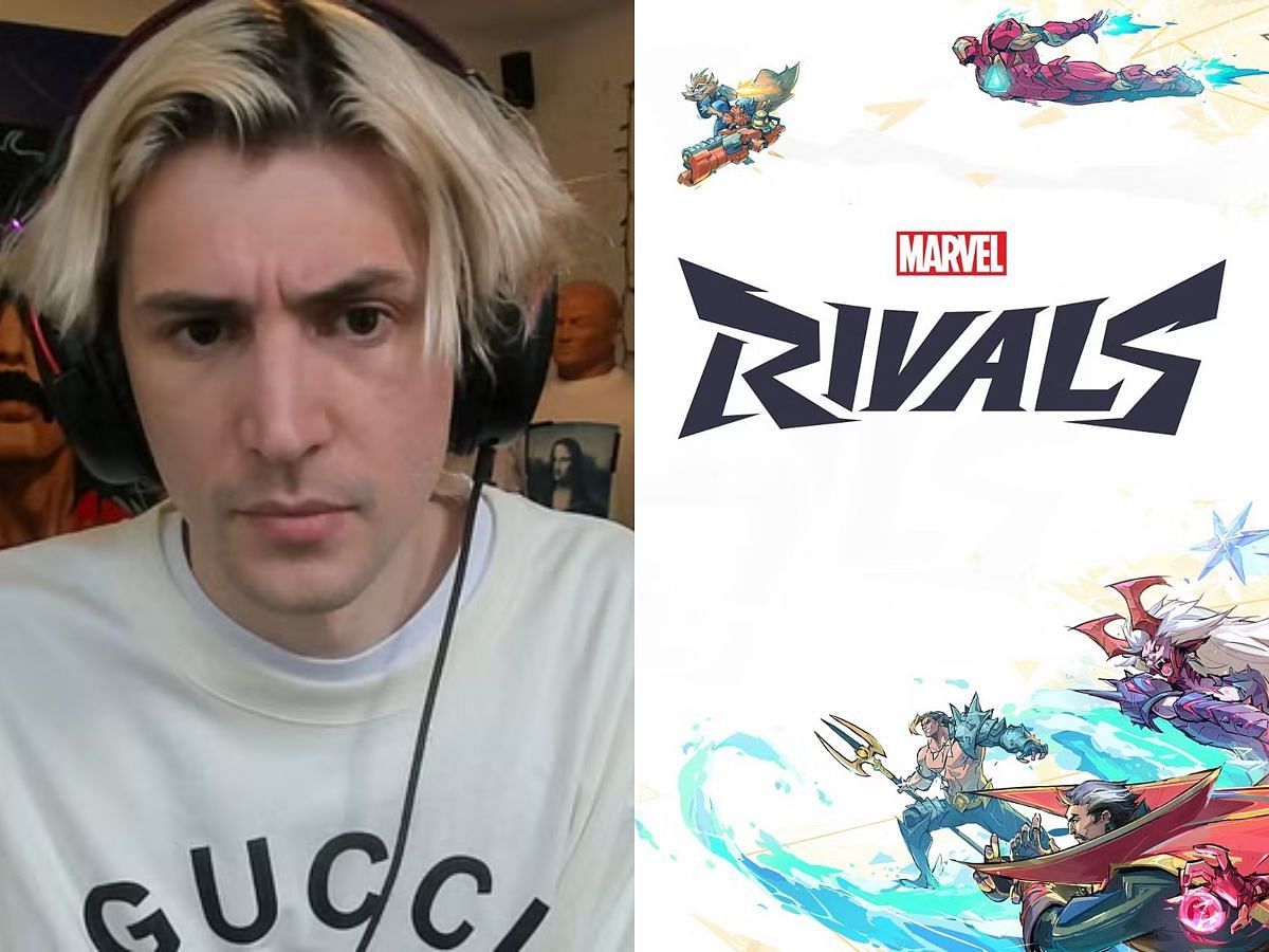 xQc speaks on signing playtest contract with Marvel Rivals (Image via Twitch/xQc and Steam)