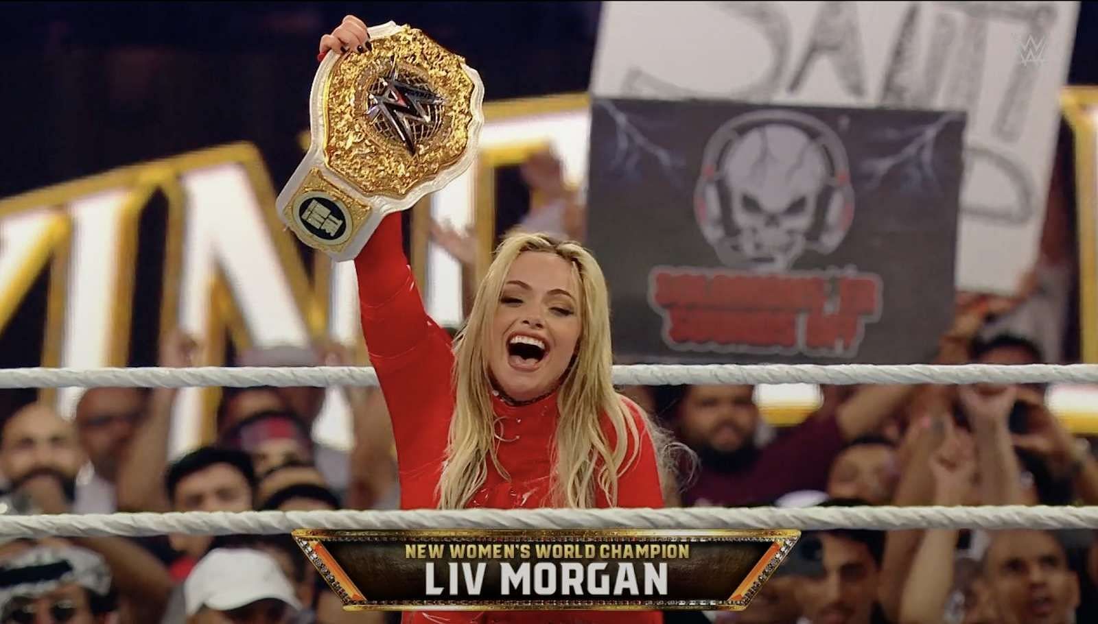 Liv Morgan wins the WWE Women&#039;s World Championship in Jeddah