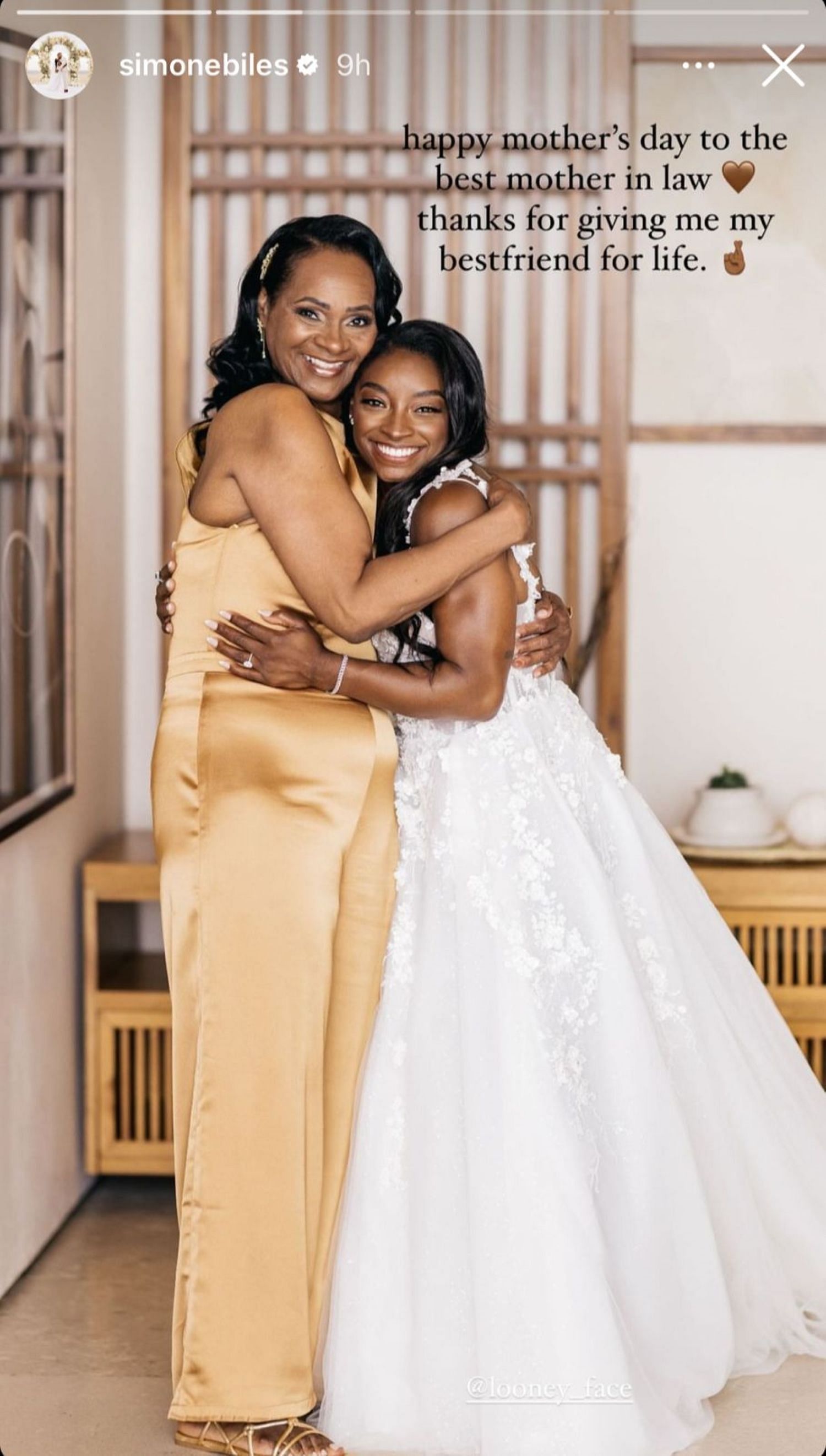 Simone Biles and Cannon shares her wedding day