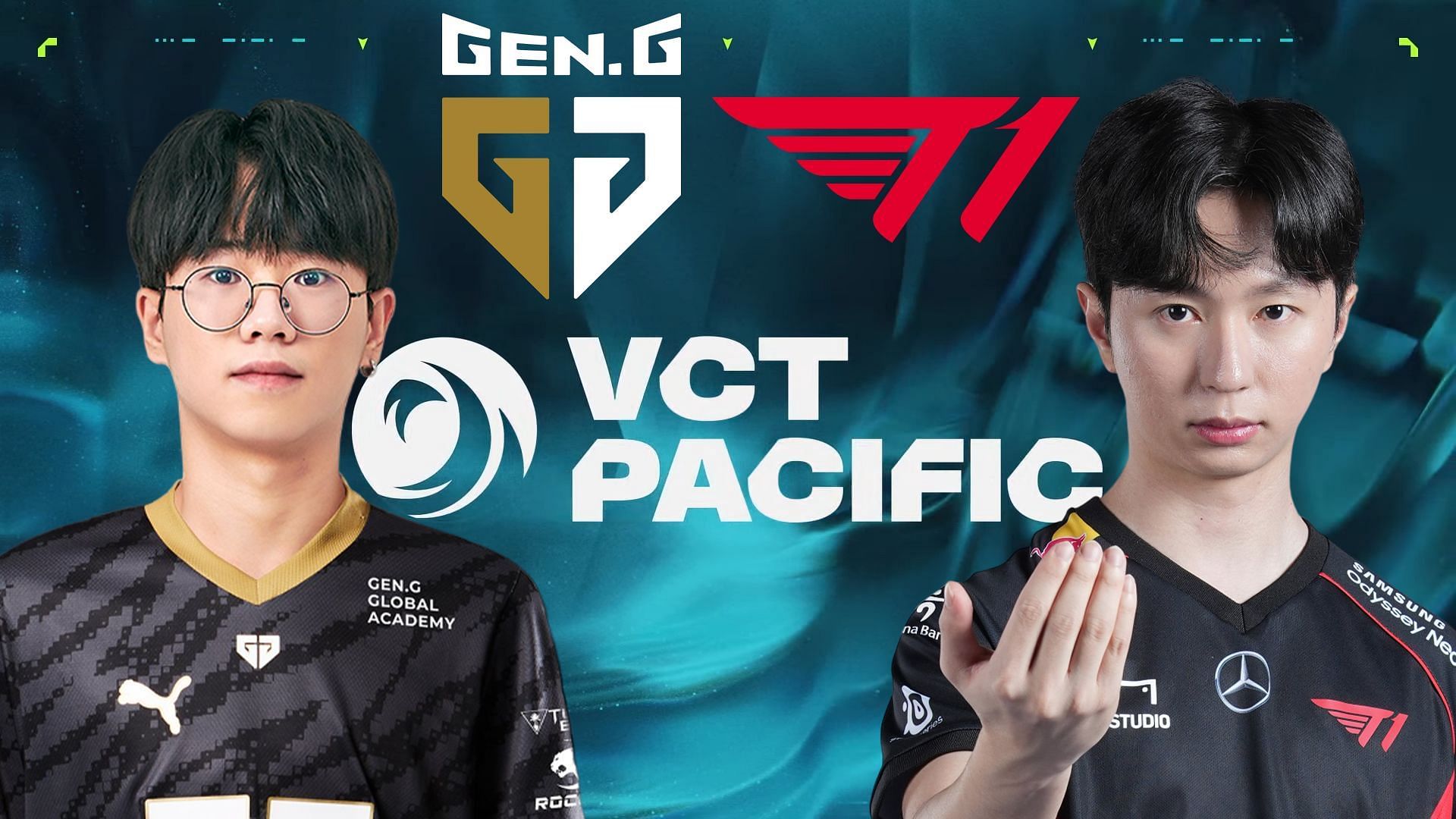 Gen.G vs T1 at VCT Pacific 2024 Stage 1 (Image via Riot Games || Gen.G || T1)