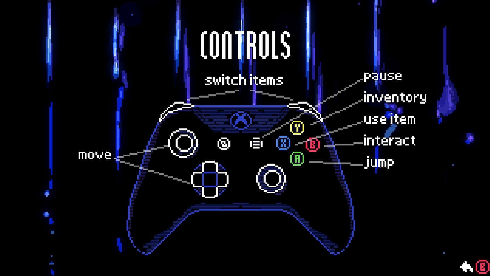 Animal Well on Steam Deck uses Xbox controls (Image via Bigmode)