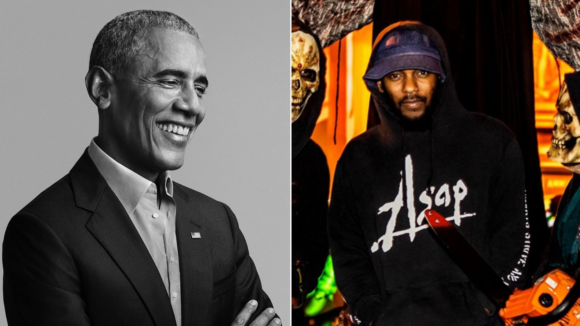 A resurfaced video of Obama choosing Kendrick over Drake goes viral (Image via Facebook / Kendrick Lamar / Instagram / @barackobama)