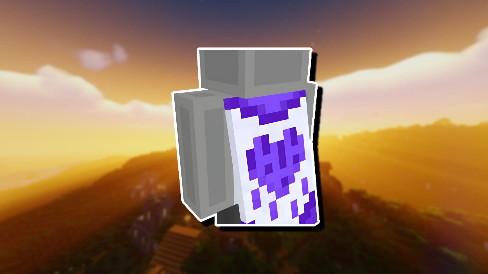 Purple heart cape (Image via Mojang/ItsMwamOffi on X)