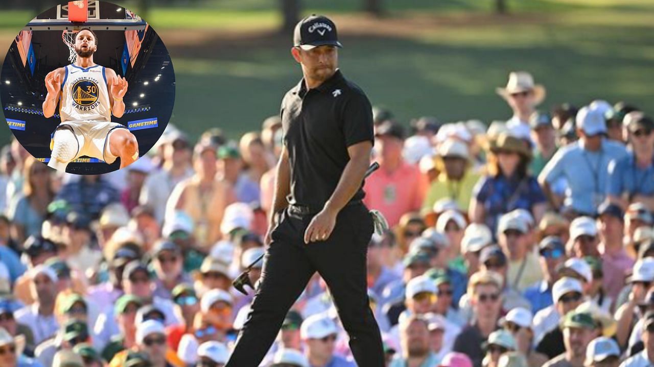 Steph Curry gives a shout out to Xander Schauffele for winning the PGA Championship on Sunday in record fashion.