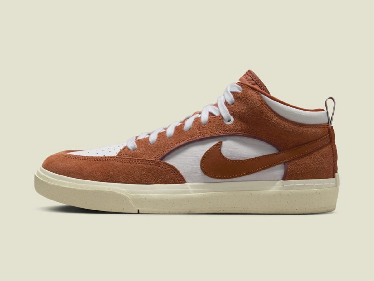 Nike SB React Leo Dark Russet sneakers (Image via Twitter/ @sneakermarketro)