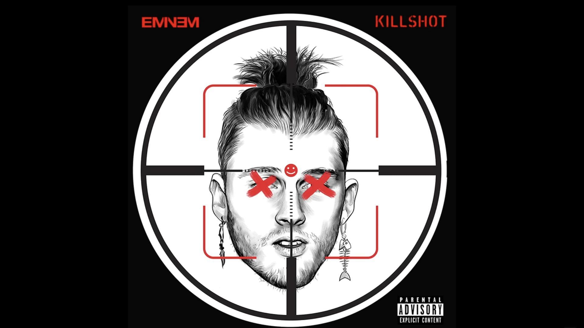 The official single cover for Eminem&#039;s &#039;Killshot&#039; (Image via YouTube/@eminem)
