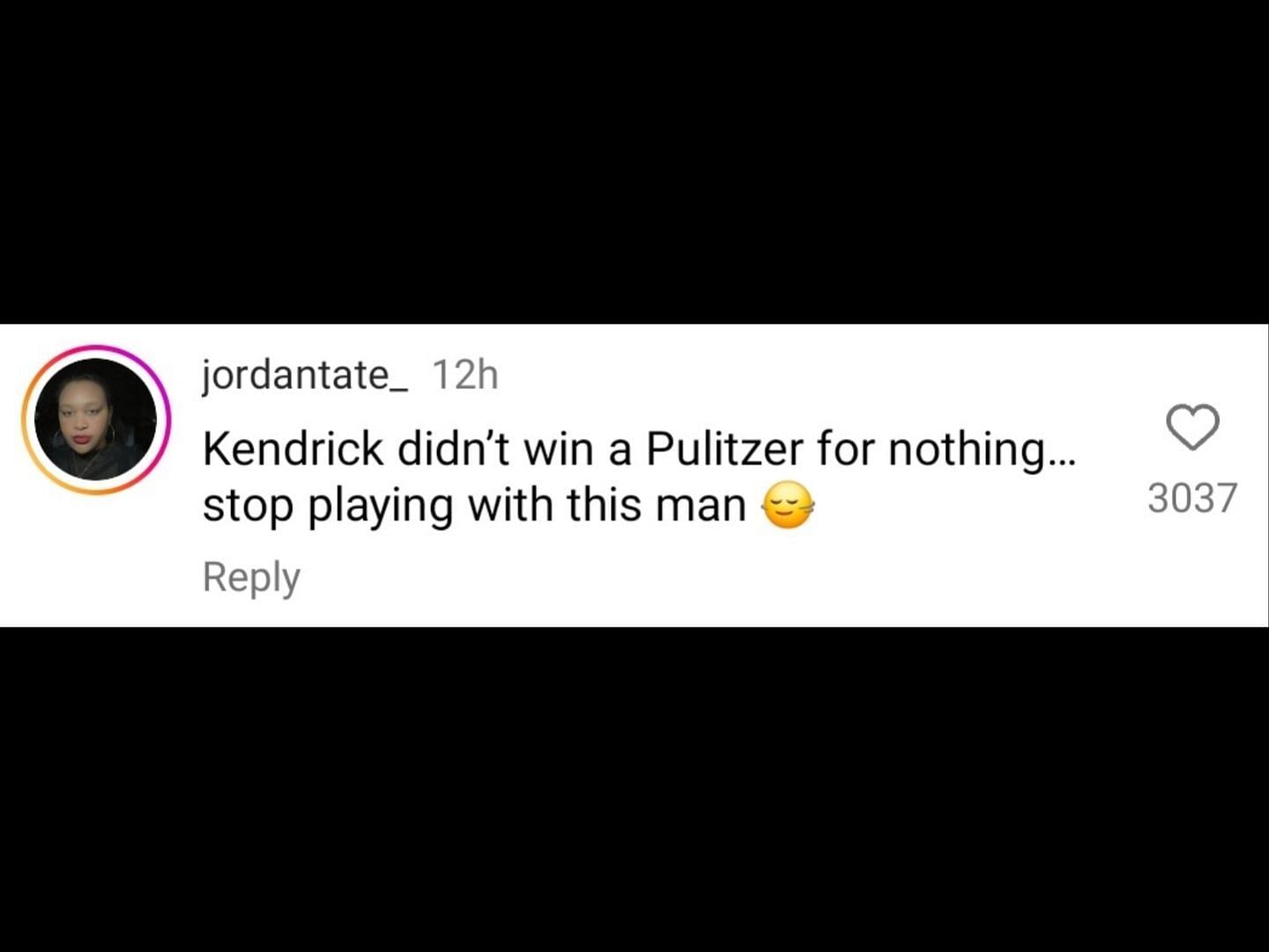 Fans gush about Kendrick Lamar&#039;s Pulitzer win in the wake of diss track release. (Image via Instagram/@theshaderoom)