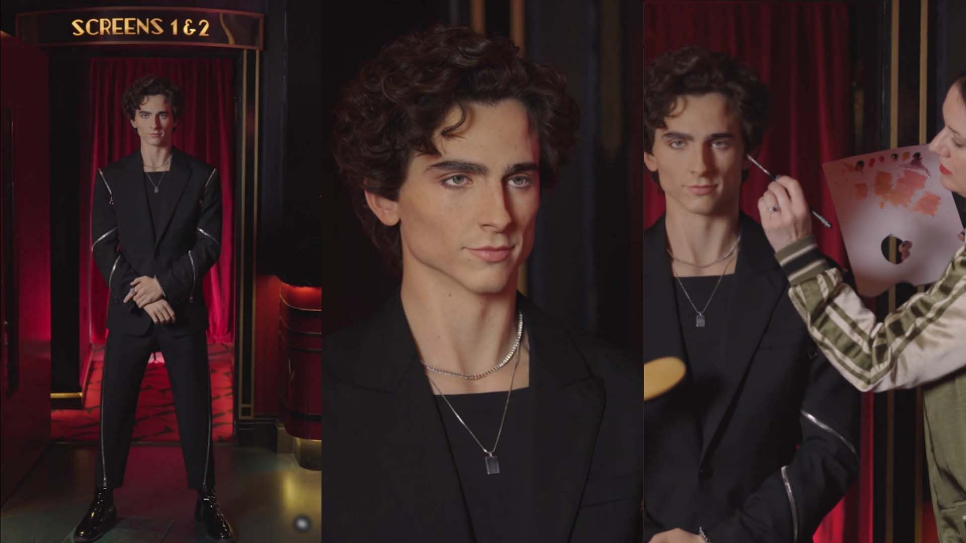 Madame Tussauds unveils Timoth&eacute;e Chalamet