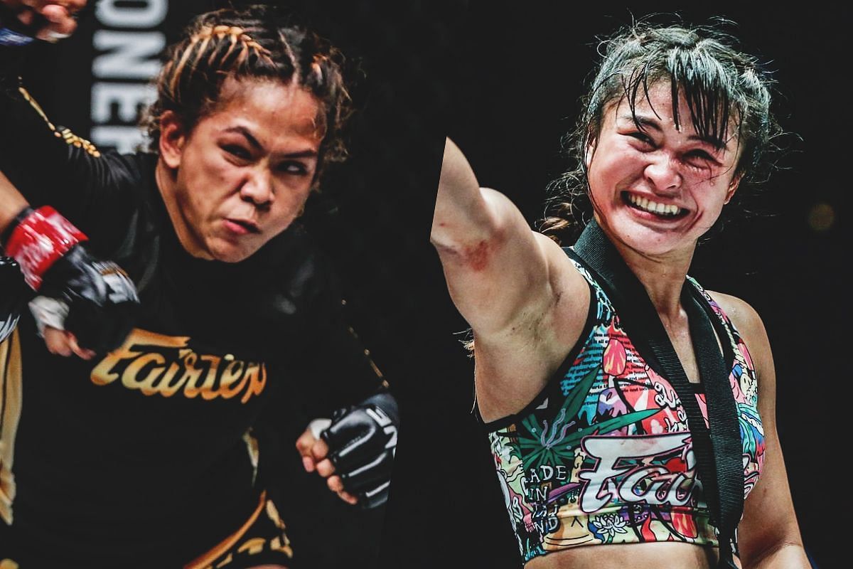 Denice Zamboanga (left) is eyeing an interim ONE world title in Stamp