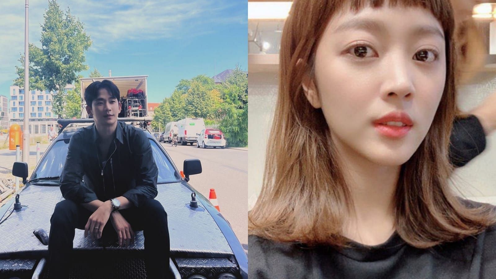 Jo Bo-ah reportedly cast to play Kim Soo-hyun&rsquo;s first love and customs officer in the upcoming black comedy, &lsquo;Knock Off&rsquo; (Image via soohyun_k216/Instagram and @xxadoraa/Instagram)