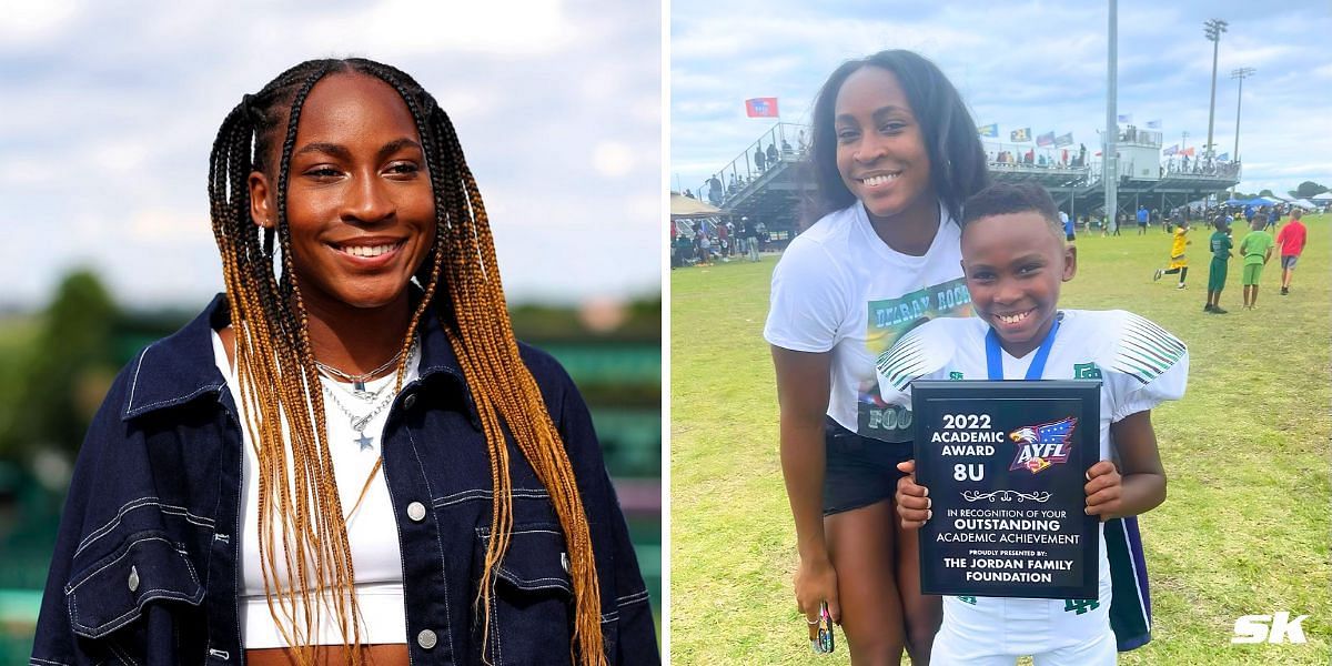 Coco Gauff and brother Cameron (Source: Getty Images; Instagram)