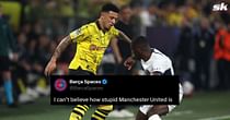 "Can’t believe how stupid Manchester United is" - Fans hail Jadon Sancho's performance for Borussia Dortmund in UCL S/F against PSG