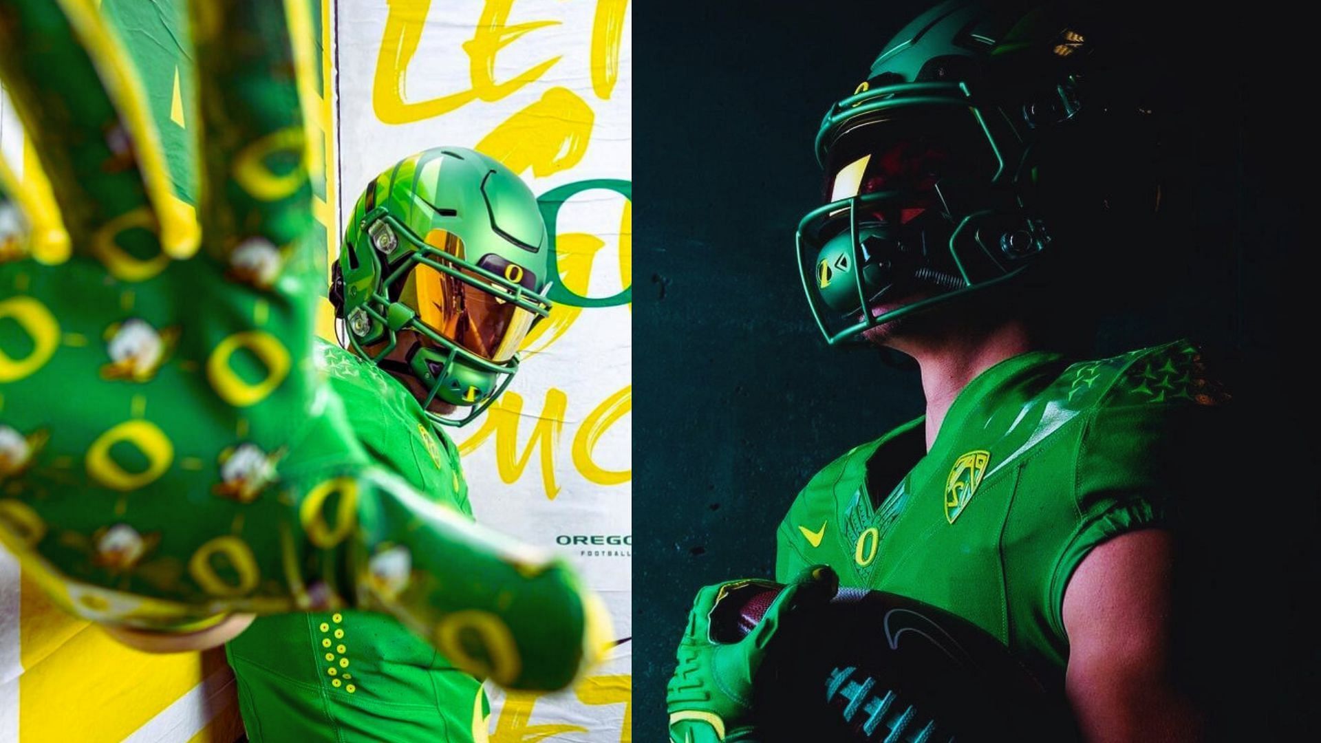 Five star tight end prospect Linkon Cure in Oregon jersey 