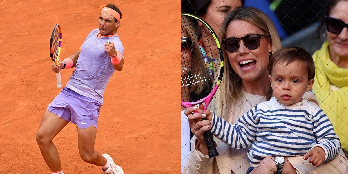 Rafael Nadal (L) and Maribel (R)