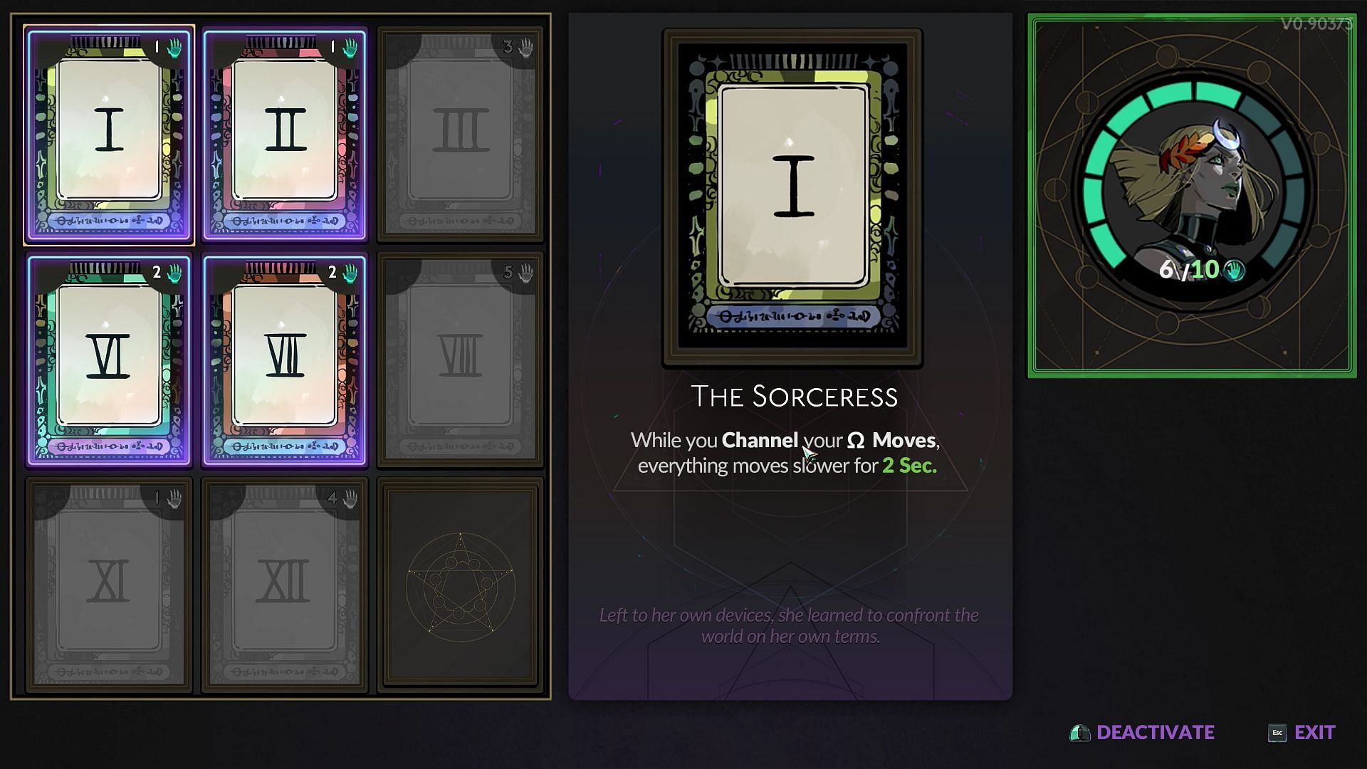 Arcana Cards are a powerful mechanic in Hades 2 (Image via Supergiant Games)