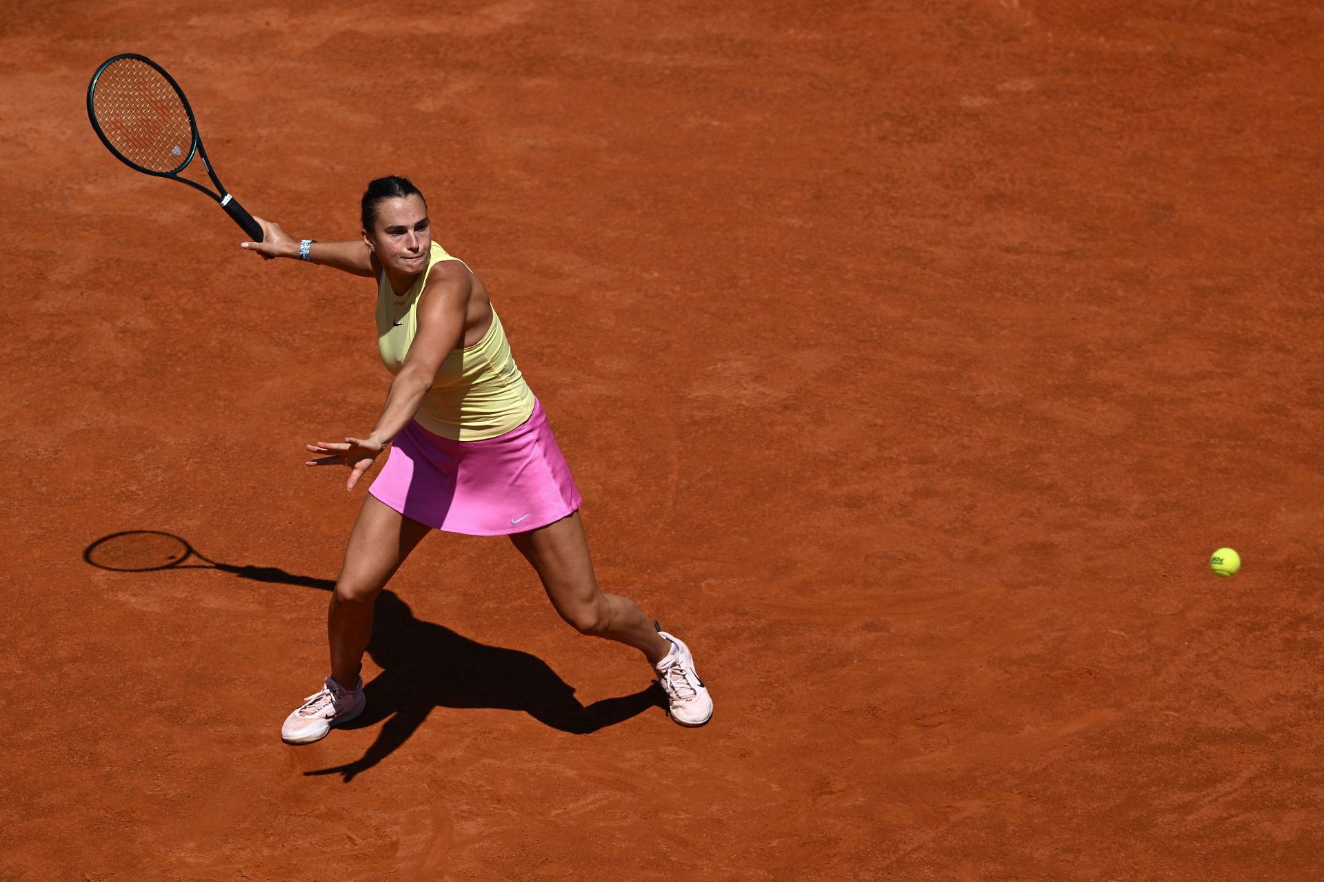 Aryna Sabalenka at the 2024 Italian Open.