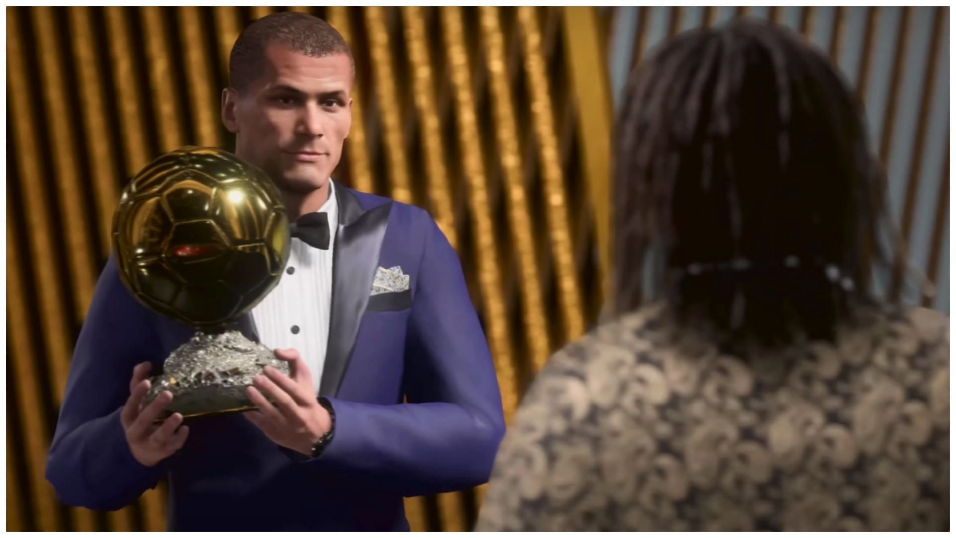 Commercial cutscenes could be added like the Balon D&#039;Or celebration in FC 24 (Image via EA Sports)