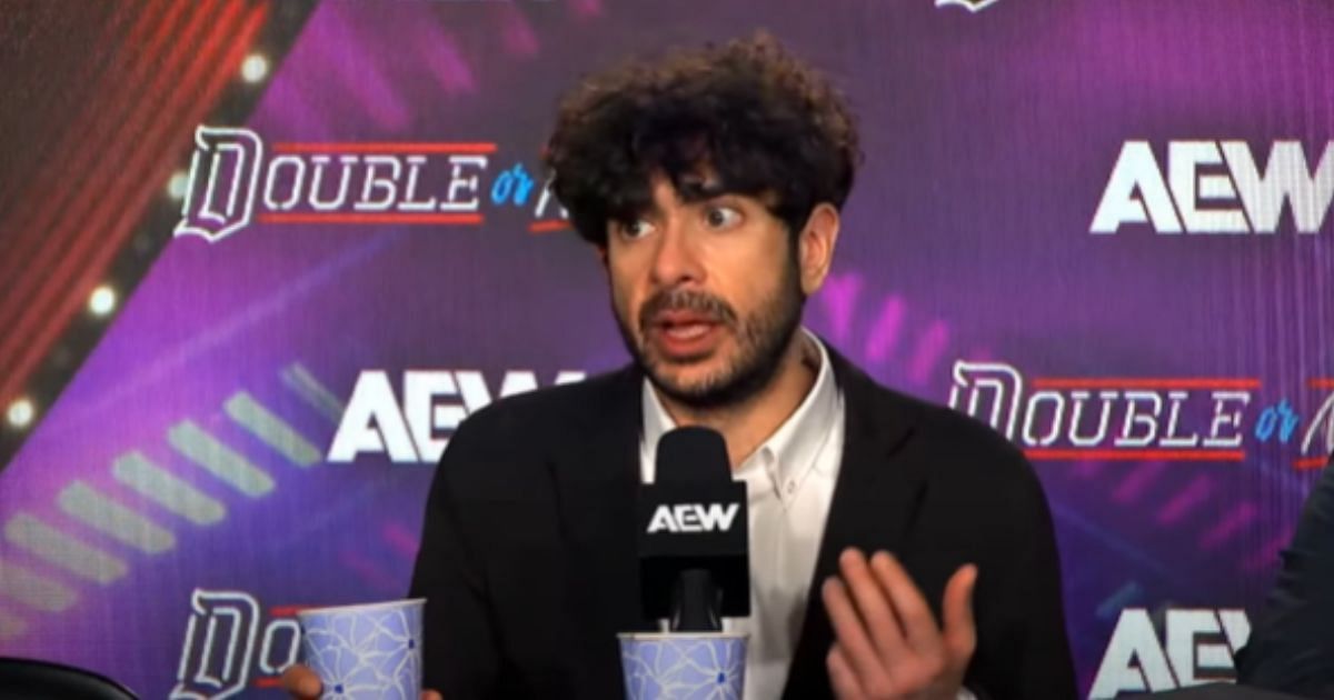 Tony Khan at Double or Nothing presser [Image via AEW YouTube]