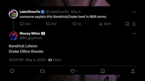 Fans compare Drake to Dillon Brooks