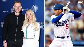 PHOTO: Freddie Freeman's wife Chelsea celebrates Dodgers star husband's clutch homer in 10th inning with creative emoji extravaganza