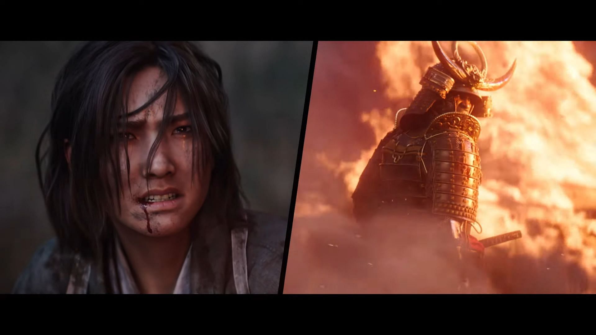 Yasuke and Naoe in the Assassin&#039;s Creed Shadows cinematic trailer (Image via Ubisoft)