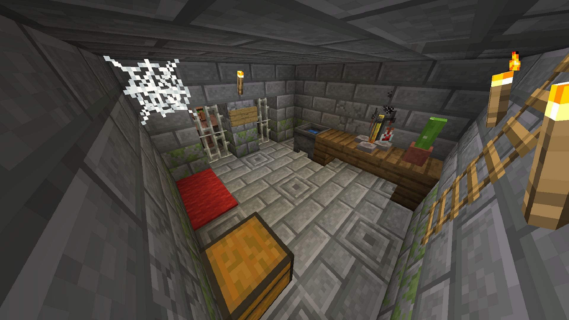 What&#039;s going on with the basements of igloo structures? (Image via Mojang)