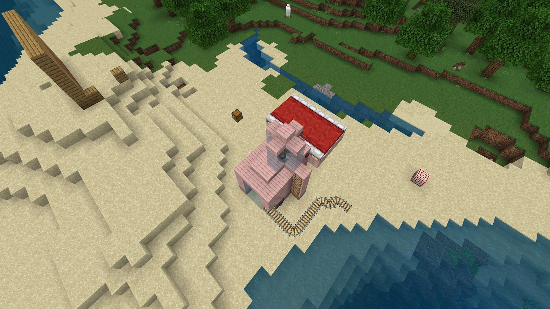 The farm&#039;s compact size means it can fit almost anywhere (Image via Mojang)
