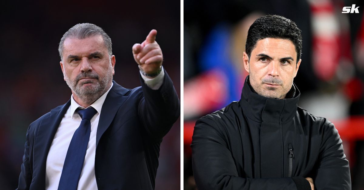 Ange Postecoglou (left) and Mikel Arteta