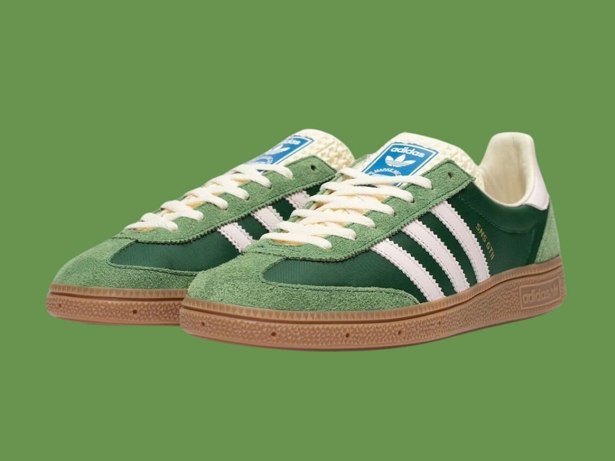 SNS x Adidas GTII Handball &quot;Footwear White/Green&quot; sneakers: Features explored