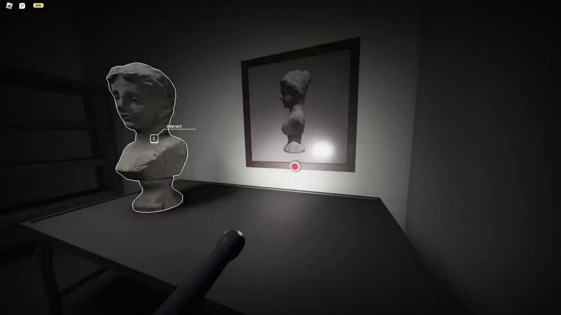 Rotate the bust to match the picture (Image via Roblox || TheKacperosEN/YouTube)