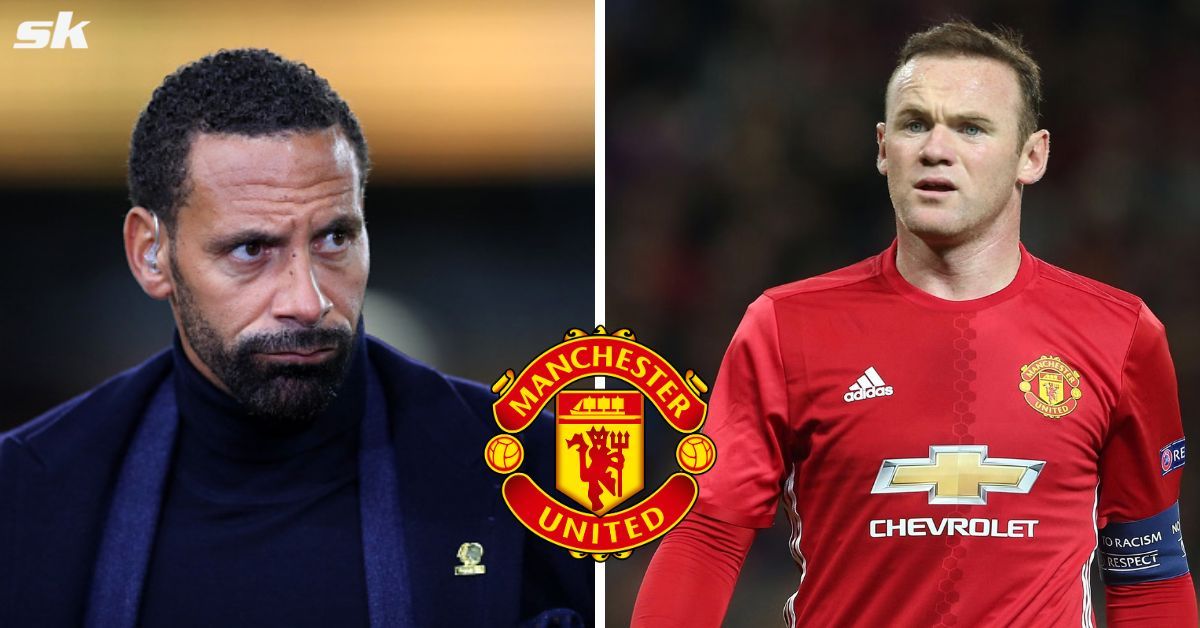 Rio Ferdinand (left) and Wayne Rooney (right)