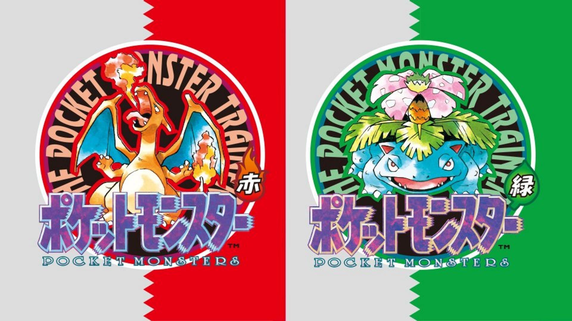 The original releases of the Kanto region were Red and Green exclusive to Japan (Image via The Pokemon Company)