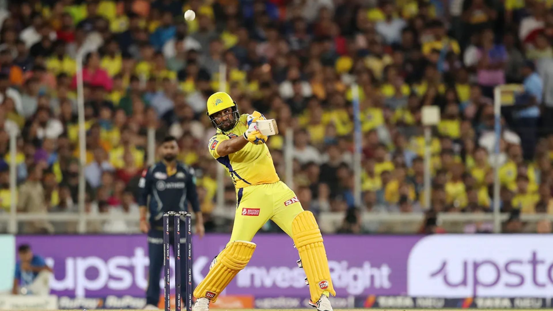 Ambati Rayudu in action for CSK during IPL 2023 final