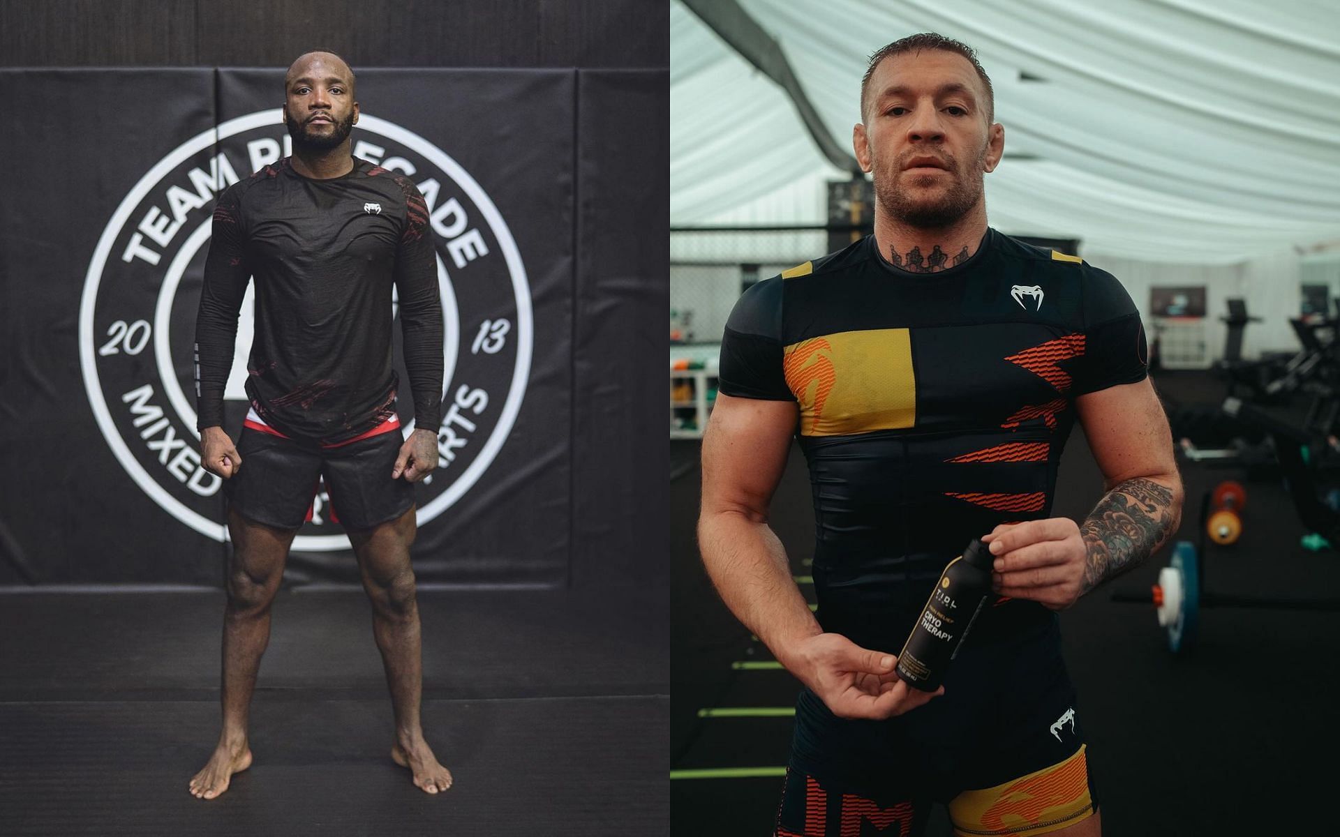 Leon Edwards (left) wants to fight Conor McGregor (right) next [Images courtesy: @leonedwardsmma and @thenotoriousmma on Instagram]