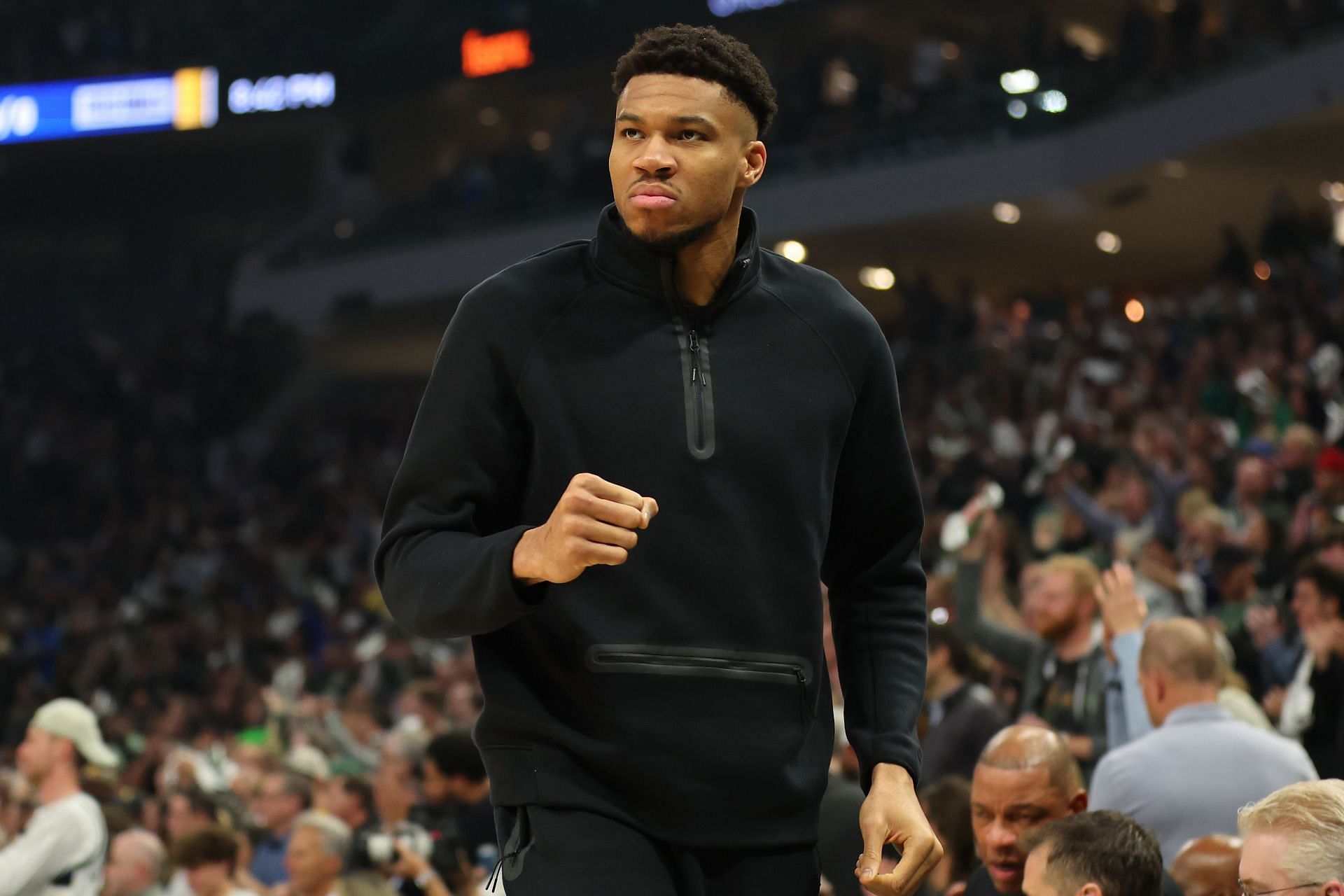 Giannis Antetokounmpo also attended the EuroLeague Final in Berlin.