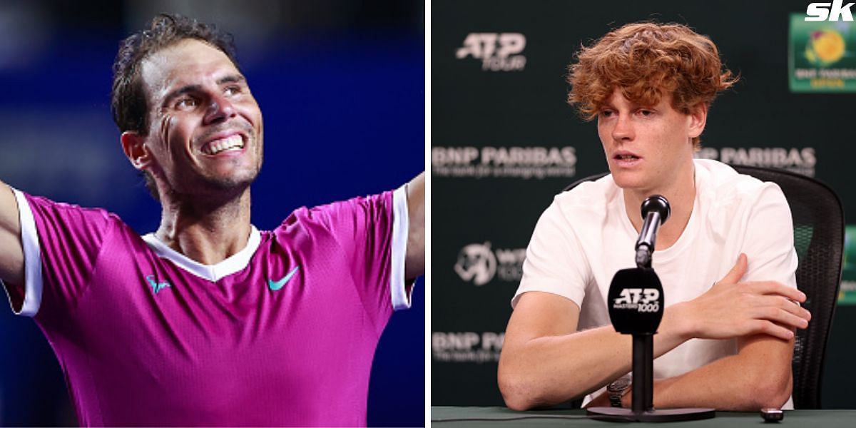 Rafael Nadal (L) and Jannik Sinner (R) [Source: Getty Images]