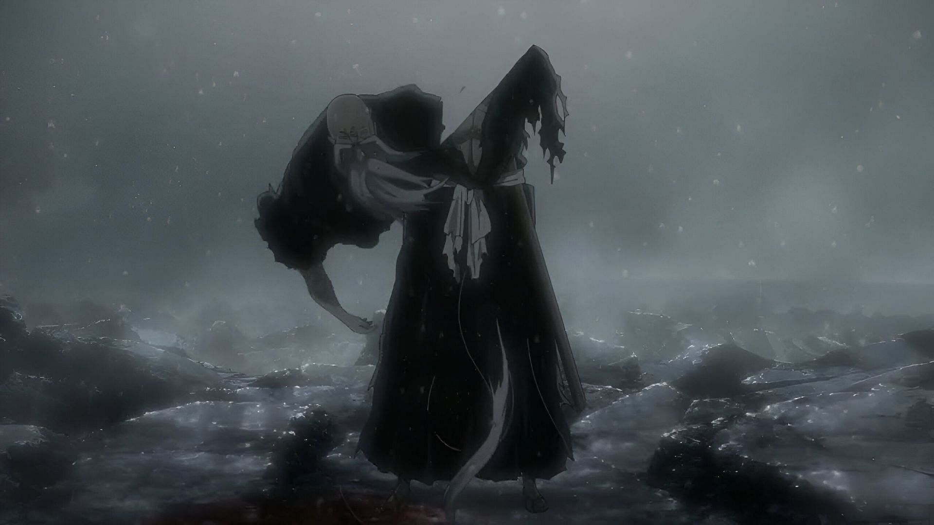 Yamamoto&#039;s death scene in Bleach (Image via Studio Pierrot)