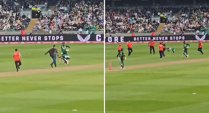 [Watch] Spectator carrying Palestine flag invades pitch amid ‘Free Free Palestine’ chants during England vs Pakistan 2nd T20I