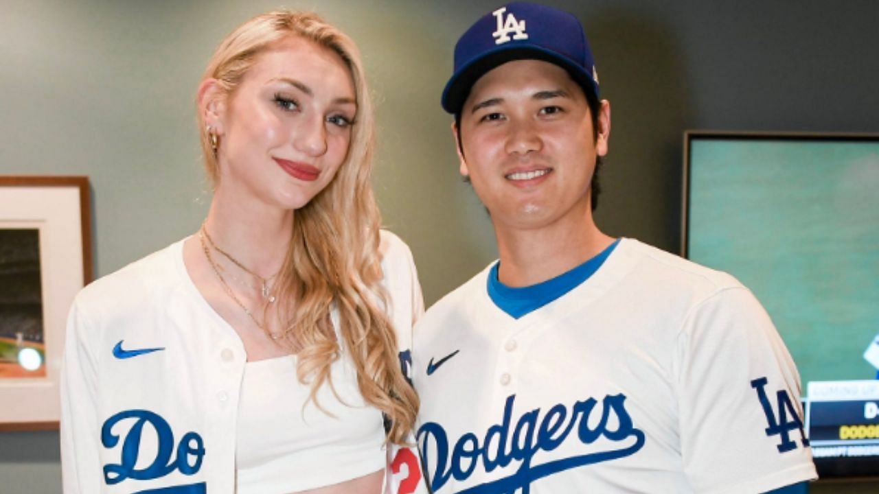 LA Dodgers superstar Shohei Ohtani with LA Sparks rookie Cameron Brink
